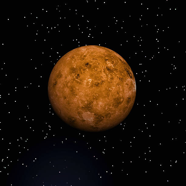Venus Digital Illustration of Planet Venus venus planet stock pictures, royalty-free photos & images