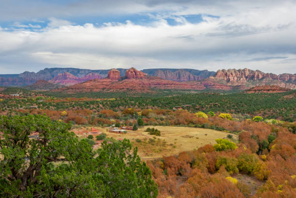 Verde Valley in the Fall stock photo