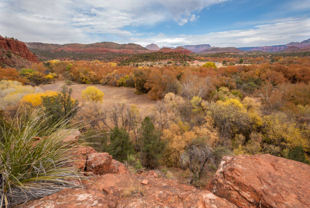 Verde Valley in the Fall stock photo