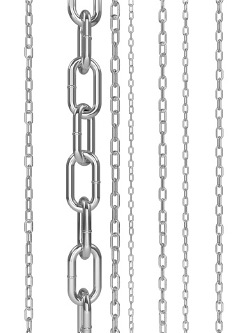 Chrome chain links on a white background.Check out the other images in this series here...