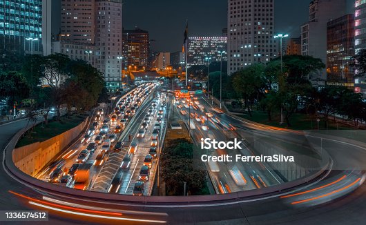 istock Viaduct in in Sao Paulo downtown 1336574512