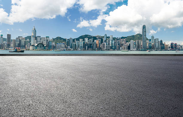 Victoria Harbor Hong Kong stock photo