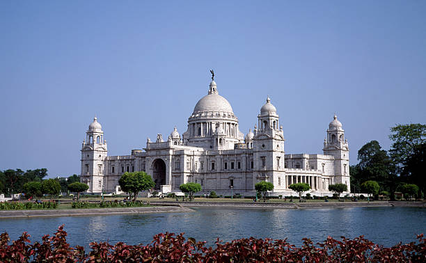 Victoria Memorial in Calcutta in India  kolkata stock pictures, royalty-free photos & images