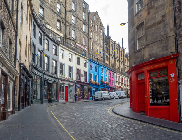 Victoria Street, Edinburgh stock photo