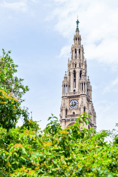 Vienna cathedral tower stock photo