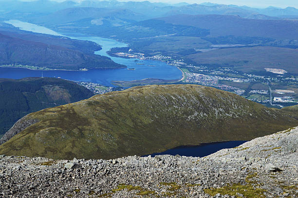 View from Ben Nevis stock photo