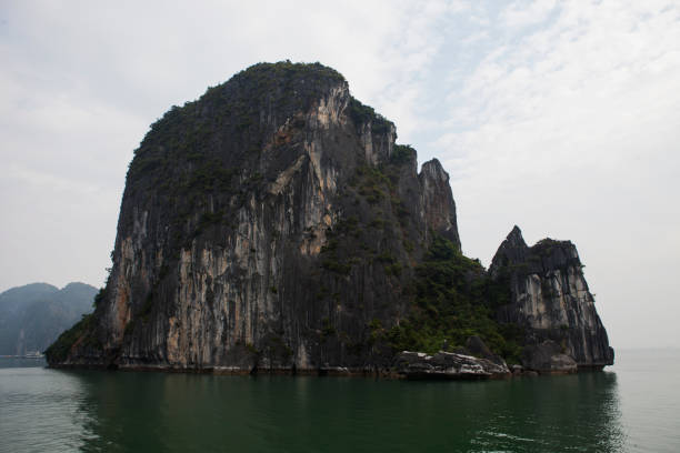 A view from Ha Long Bay,Vietnam stock photo