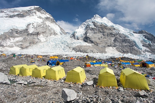 View From Mount Everest Base Camp Stock Photo - Download ...