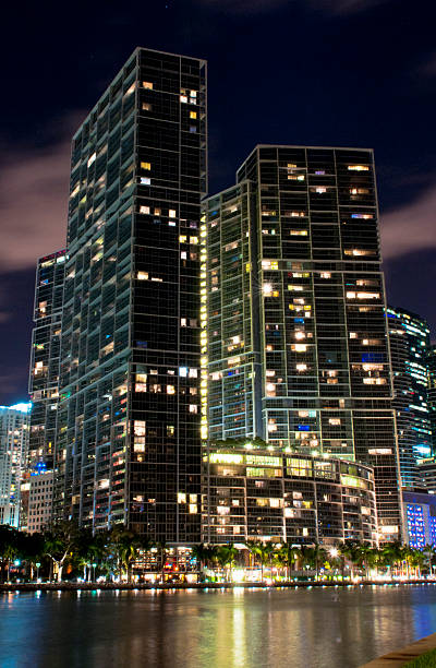View of Brickell, Miami Florida stock photo