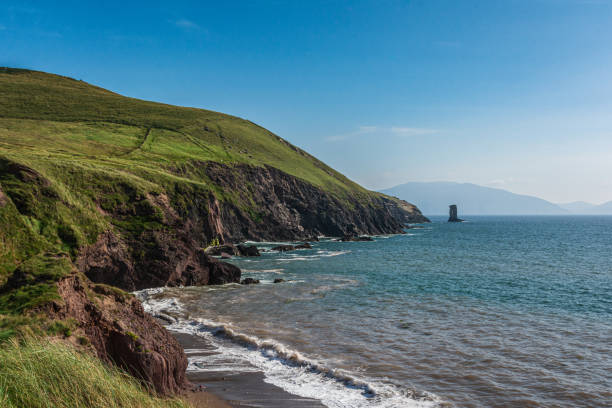 View of Buff Head in the Dingle Peninsula, Ireland, Europe stock photo