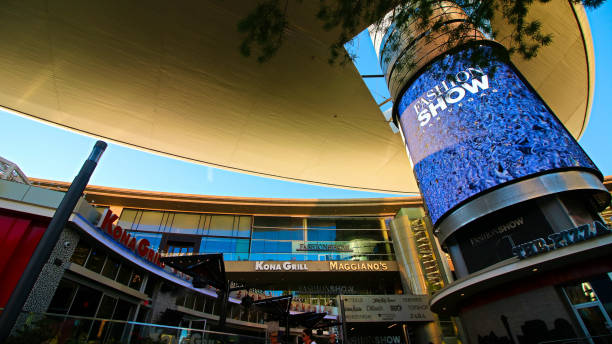View of Fashion Show Mall in Las Vegas. Las Vegas,NV/USA Sep 16,2018: View of Fashion Show Mall in Las Vegas. Fashion Show Mall is one of the largest enclosed malls in the world. mall of america stock pictures, royalty-free photos & images