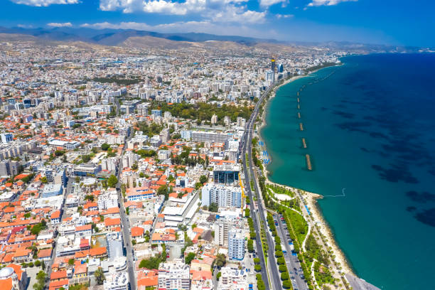 View of Limassol, Cyprus from above View of Limassol, Cyprus from above cyprus island stock pictures, royalty-free photos & images