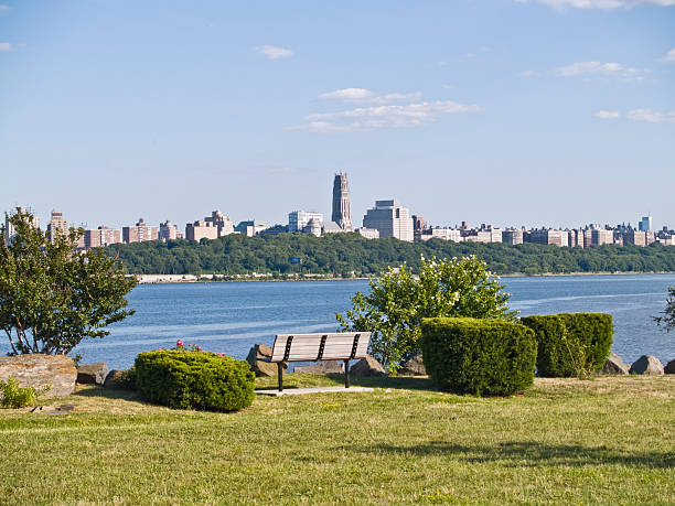 View of Manhattan from Across the Hudson River stock photo