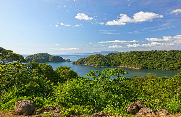 View of Papagayo Bay, Costa Rica stock photo
