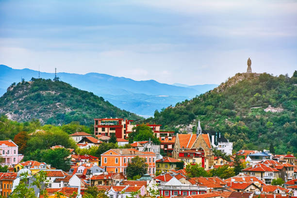 pemandangan plovdiv - bulgaria potret stok, foto, & gambar bebas royalti