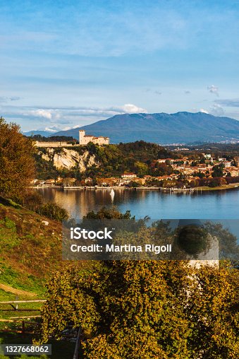 istock View of Rocca d'Angera and Lake Maggiore from Arona, Italy 1327668062