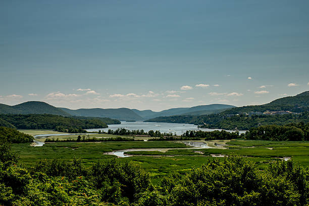 View of the Hudson Valley stock photo