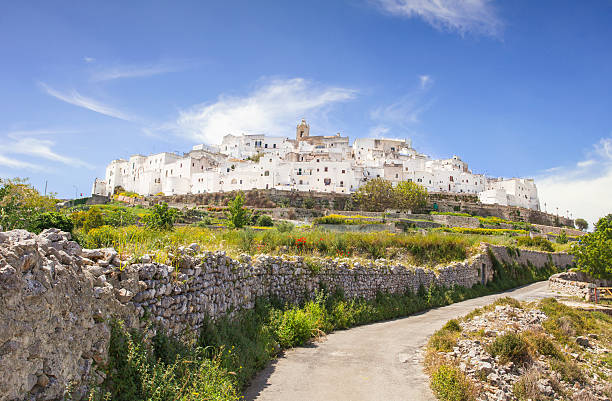 View of the Ostuni, Italy stock photo