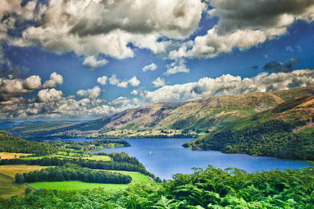 View of Ullswater in Cumbria. View of Ullswater in Cumbria. cumbria stock pictures, royalty-free photos & images