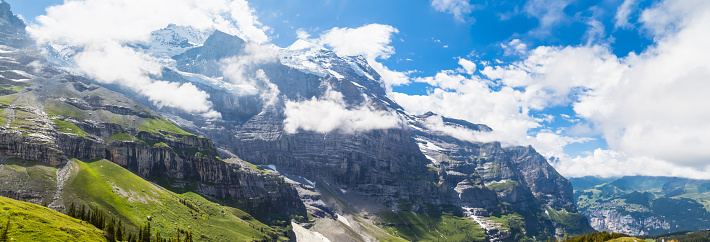 View On The Hiking Path Near Eiger Stock Photo Download View On The Hiking Path Near Eiger Stock Photo Download