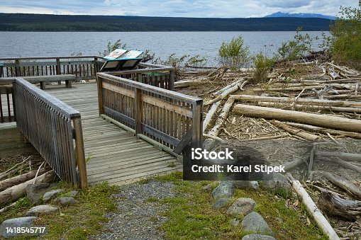 istock Viewing point at Teslin Lake in Yukon,Canada,North America 1418545717