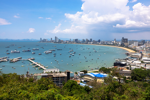 Viewpoint on the top of the mountain, Pattaya, Chon buri, Thailand, Apr 24, 2022.