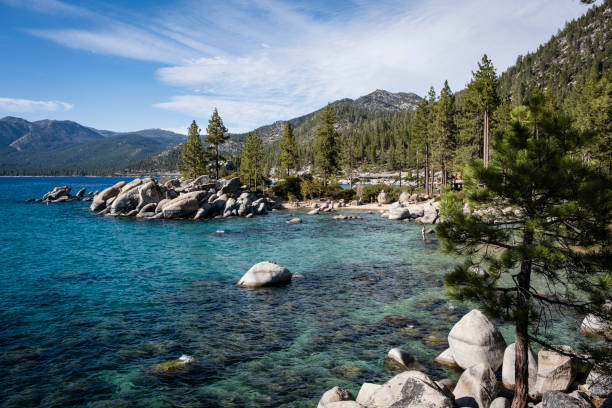 Views from Sand Harbor stock photo