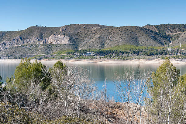 views of buendia reservoir - buendia stok fotoğraflar ve resimler