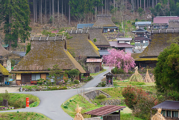village Miyama in Kyoto, Japan Rural landscape of Historical village Miyama in Kyoto, Japan satoyama scenery stock pictures, royalty-free photos & images