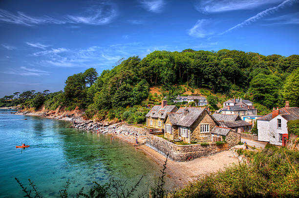 Village From a Cornish village cottage stock pictures, royalty-free photos & images
