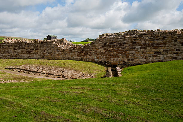 Vindolanda ruins stock photo