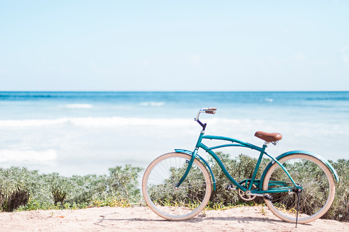 Tulum Mexico, caribbean sea, bicycle, travel destinations