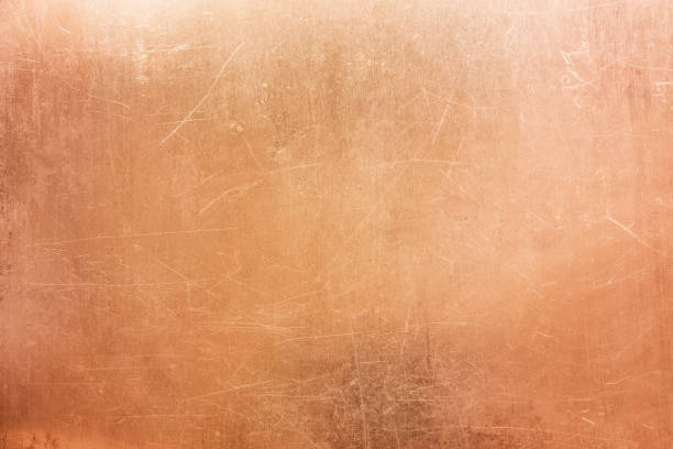 Vintage bronze texture, background of old metal plate Old brass or copper background, texture of a vintage orange metal plate copper texture stock pictures, royalty-free photos & images
