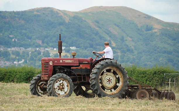 Vintage Tractor stock photo