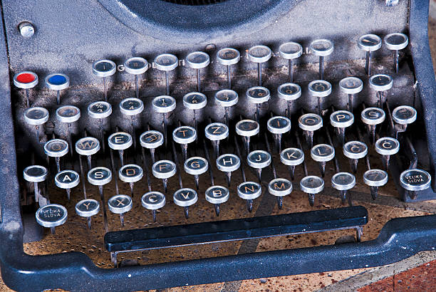 Vintage typewriter stock photo