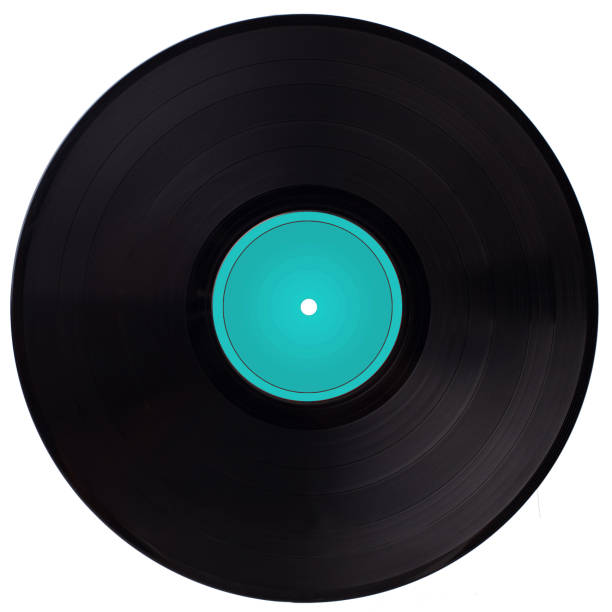 Vintage vinyl record -  blue label. Vintage vinyl record -  blue label. disk stock pictures, royalty-free photos & images