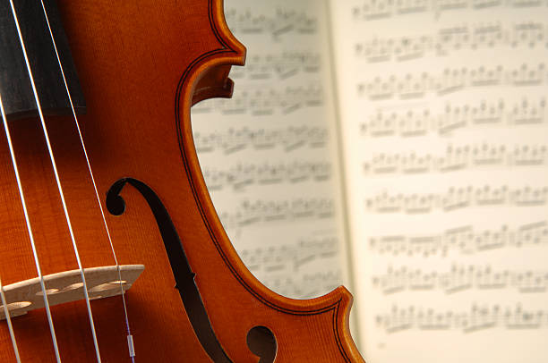 Violin And Sheet Music stock photo
