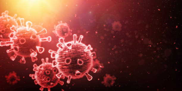 Viruses Microscopic view of Viruses - 3D Render Microbiology And Virology Concept Anthrax stock pictures, royalty-free photos & images