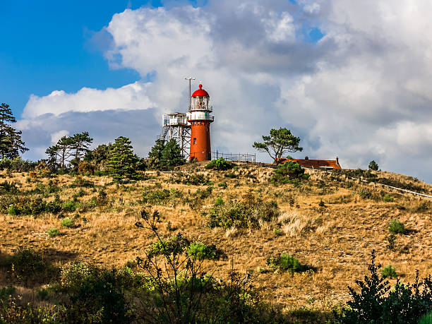 Vlieland lighthouse, Holland stock photo