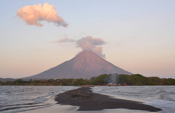 Volcano, Nicaragua stock photo