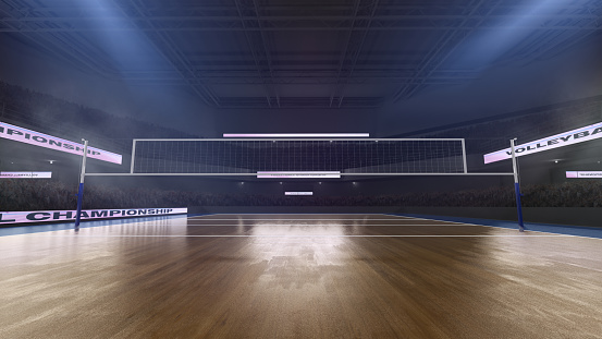 Volleyball Stadium Stock Photo - Download Image Now - iStock