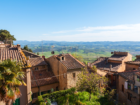 Volterra beautiful and cozy medieval town in Tuscany, Italy, Europe