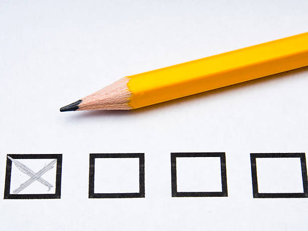 Voting or Ballot form stock photo