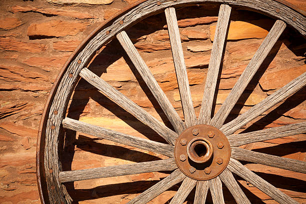 Wagon Wheel stock photo