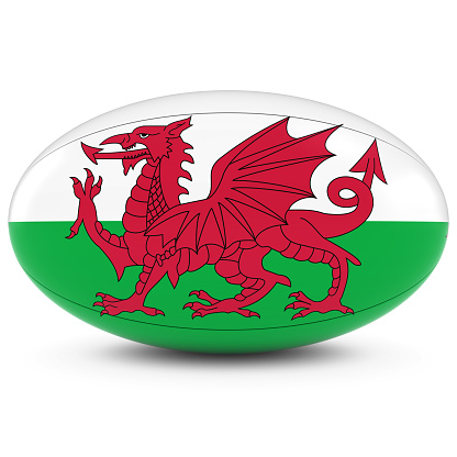 Wales Rugby ball welsh dragon edible cupcake Toppers Wafer or Icing x12 