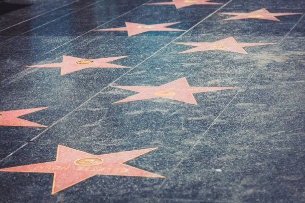 Walk of Fame in Hollywood stock photo