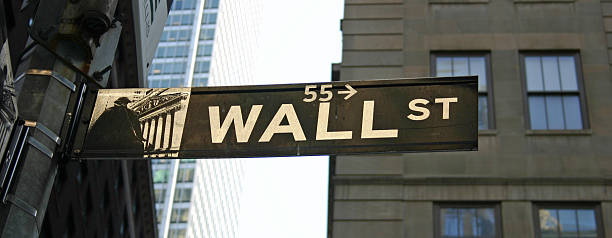 Wall Street Sign stock photo