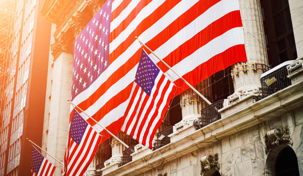 Wall Street, USA stock photo