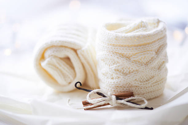 Warm knitting stock photo