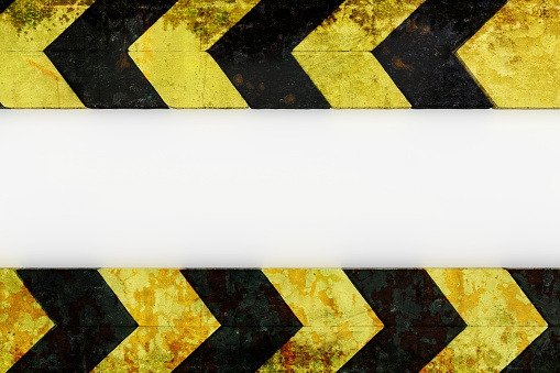 warning hazard grunge pattern in yellow and black color